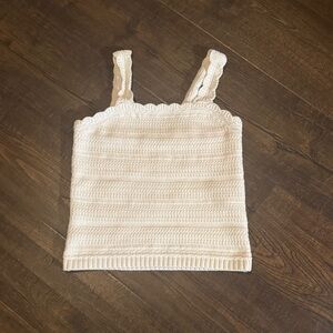 Abercrombie Kids White Knit Top NWOT